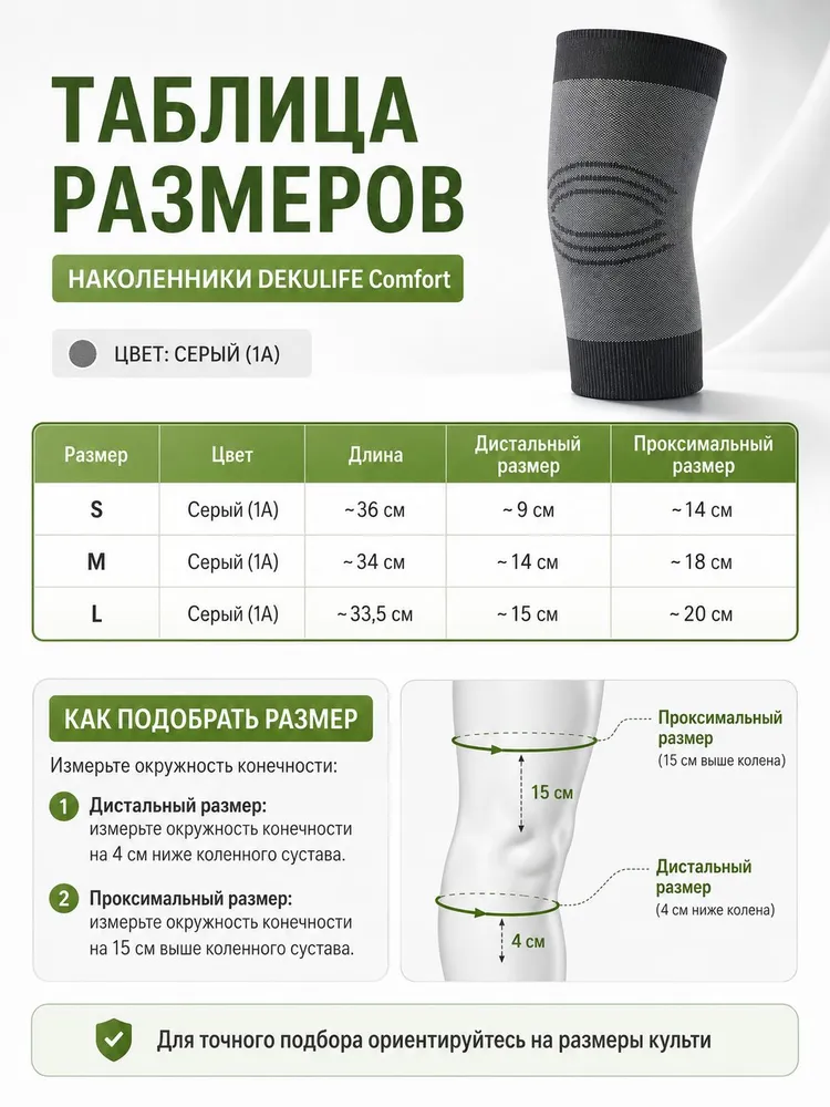 Наколенник для протеза голени DEKULIFE Comfort